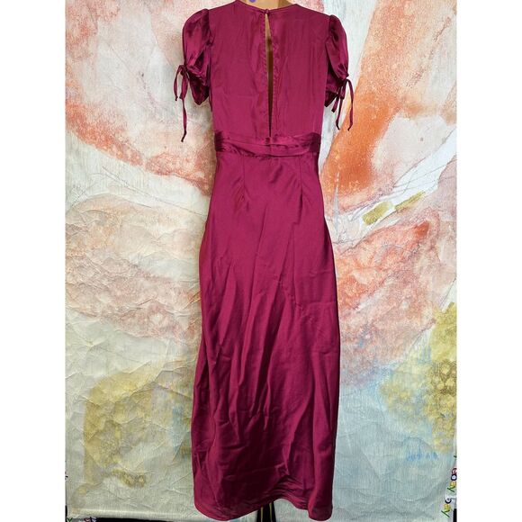 Free People Cooper Satin Midi Slip Dress $198 - Picture 9 of 11